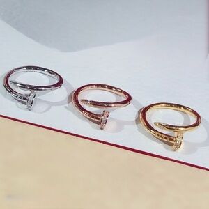 🌟New Gold plated Over Stainless Steel Nail Ring